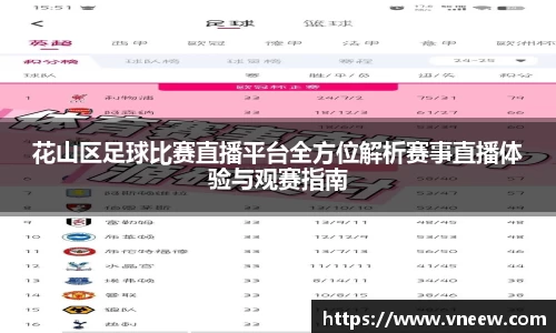 花山区足球比赛直播平台全方位解析赛事直播体验与观赛指南