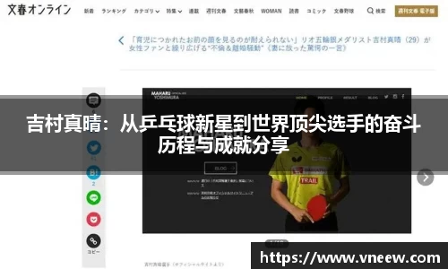 吉村真晴：从乒乓球新星到世界顶尖选手的奋斗历程与成就分享